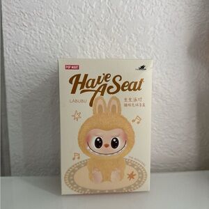 Labubu Have A Seat Plush Toy - Cream